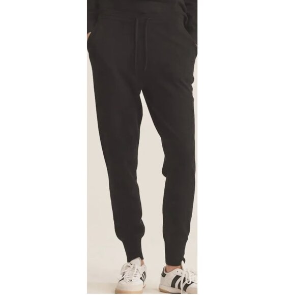 NWT $228 UNSUBSCRIBED CASHMERE JOGGER PANTS IN BLACK SIZE S